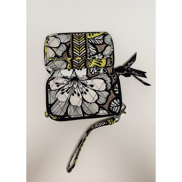 Vera Bradley Women Citron Crossbody Wallett Triple Compartment - Picture 7 of 12